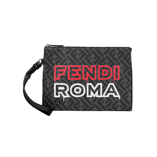 

FENDI Сумка-клатч унисекс Zucca Canvas & PVC Leather Clutch, Сумка-клатч унисекс Zucca Canvas & PVC Leather Clutch