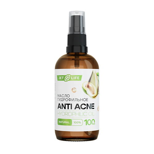 

JETLIFE Гидрофильное масло для очищения и снятия макияжа AntiAcne 100, Гидрофильное масло для очищения и снятия макияжа AntiAcne