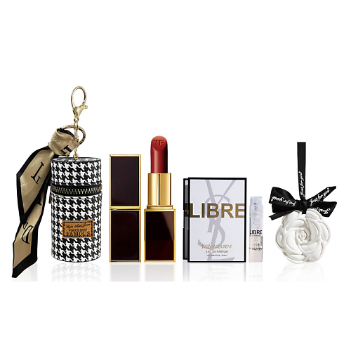 

YVES SAINT LAURENT Подарочный набор:Мини-помада Tom Ford Lip Color + Пробник YSL Libre + аксессуары, Подарочный набор:Мини-помада Tom Ford Lip Color + Пробник YSL Libre + аксессуары