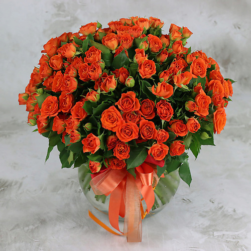 

БУКЕТ МАРКЕТ ДАРИТЕ С УДОВОЛЬСТВИЕМ Букет из 51 оранжевой кустовой розы 60 см., Букет из 51 оранжевой кустовой розы 60 см.