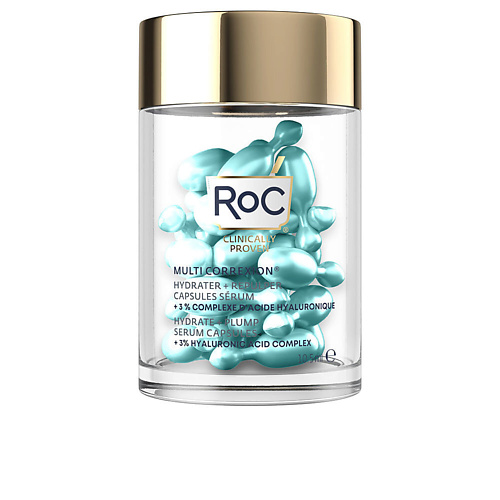 

ROC Сыворотка в капсулах Multi Correxion Hydrate + Plump, увлажнение и упругость, Сыворотка в капсулах Multi Correxion Hydrate + Plump, увлажнение и упругость