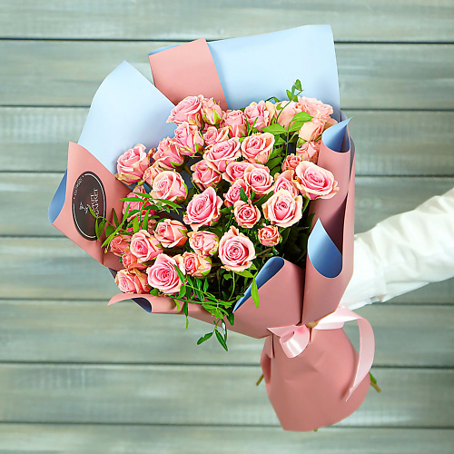 

БУКЕТ МАРКЕТ ДАРИТЕ С УДОВОЛЬСТВИЕМ Букет из 9 кустовых роз, Букет из 9 кустовых роз