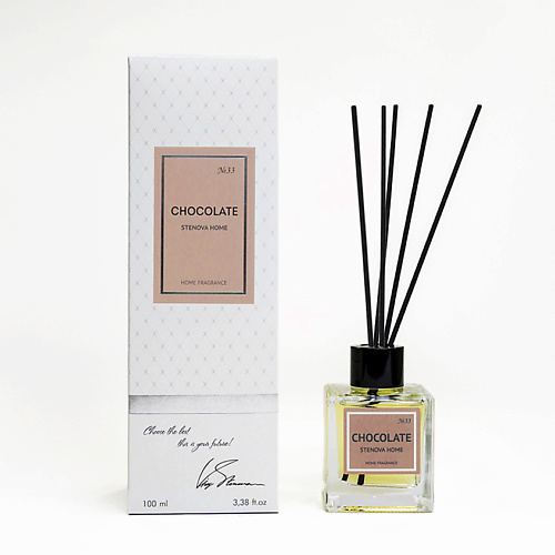 

STENOVA HOME Аромадиффузор с палочками CHOCOLATE №33 100, Аромадиффузор с палочками CHOCOLATE №33