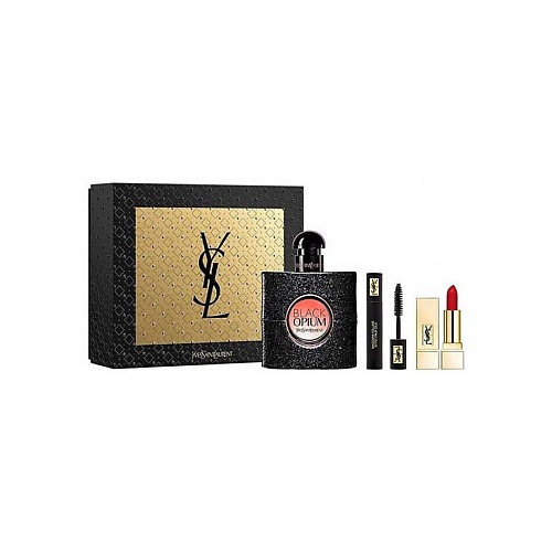 

YVES SAINT LAURENT Набор Black Opium: Парфюмерная вода + Тушь + Помада, Набор Black Opium: Парфюмерная вода + Тушь + Помада