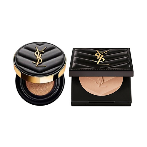 

YVES SAINT LAURENT Тональный кушон + Компактная пудра All Hours Hyper Finish Powder, Тональный кушон + Компактная пудра All Hours Hyper Finish Powder