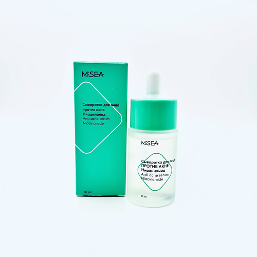 

M:SEA Сыворотка для лица от прыщей и акне с ниацинамидом 30, Сыворотка для лица от прыщей и акне с ниацинамидом