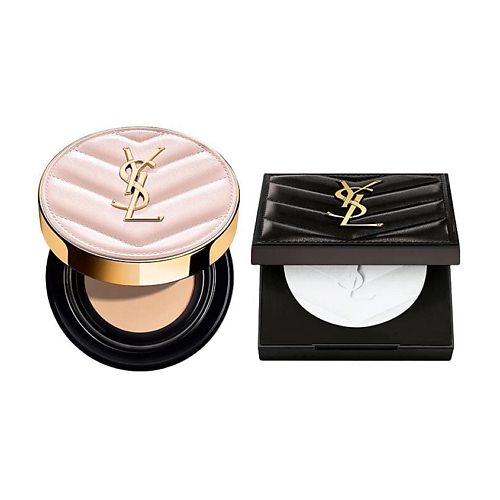 

YVES SAINT LAURENT Тональный кушон + Компактная пудра All Hours Hyper Finish Powder, Тональный кушон + Компактная пудра All Hours Hyper Finish Powder