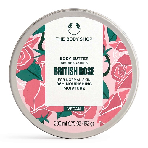 

THE BODY SHOP Увлажняющее крем-масло для тела British Rose 200, Увлажняющее крем-масло для тела British Rose