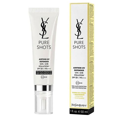 

YVES SAINT LAURENT Солнцезащитный лосьон для лица Shots Airthin UV Defender SPF 50+, Солнцезащитный лосьон для лица Shots Airthin UV Defender SPF 50+