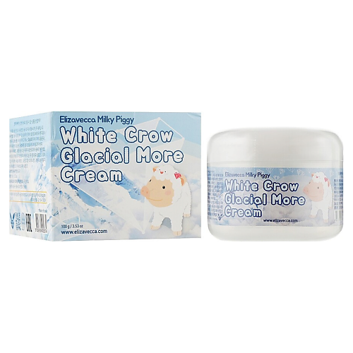 

ELIZAVECCA Осветляющий крем для лица Milky Piggy White Crow Glacial More Cream 100, Осветляющий крем для лица Milky Piggy White Crow Glacial More Cream