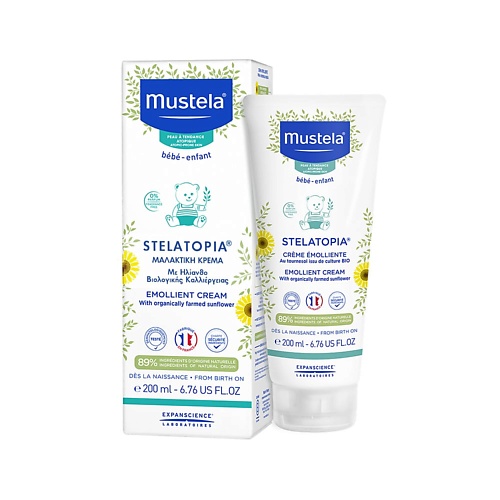 

MUSTELA Смягчающий десткий крем для сухой кожи Stelatopia Emollient 200, Смягчающий десткий крем для сухой кожи Stelatopia Emollient
