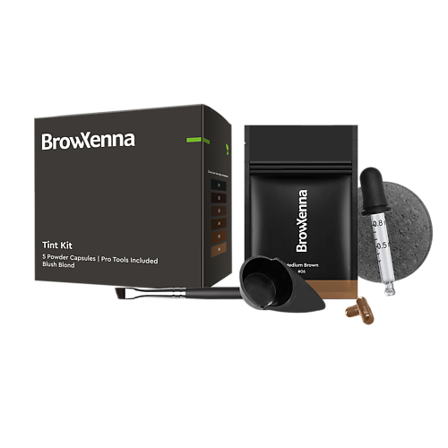 

BROWXENNA Набор для домашнего окрашивания 6в1 Tint Kit # 06 Blush Blond, Набор для домашнего окрашивания 6в1 Tint Kit # 06 Blush Blond