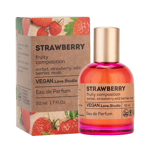 

VEGAN.LOVE.STUDIO Парфюмерная вода женская Strawberry 50, Парфюмерная вода женская Strawberry