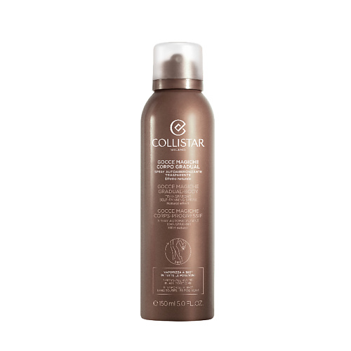 

COLLISTAR Спрей для автозагара c естественным финишем Gocce Magiche Gradual – Body Transparent 150, Спрей для автозагара c естественным финишем Gocce Magiche Gradual – Body Transparent