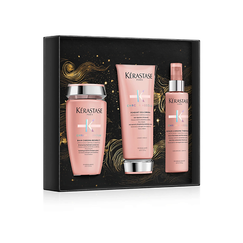 

KERASTASE Набор Chroma Absolue: Шампунь + Кондиционер + Термозащитный спрей, Набор Chroma Absolue: Шампунь + Кондиционер + Термозащитный спрей