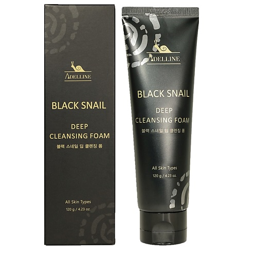 

ADELLINE Очищающая пенка для умывания с муцином черной улитки 120, Очищающая пенка для умывания с муцином черной улитки