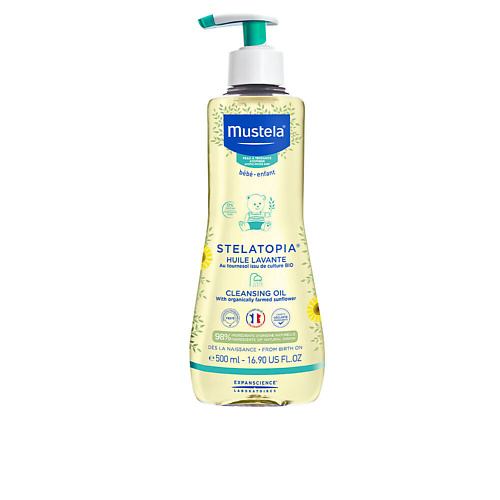 

MUSTELA Масло для купания для младенцев с атопической кожей Stelatopia 500, Масло для купания для младенцев с атопической кожей Stelatopia