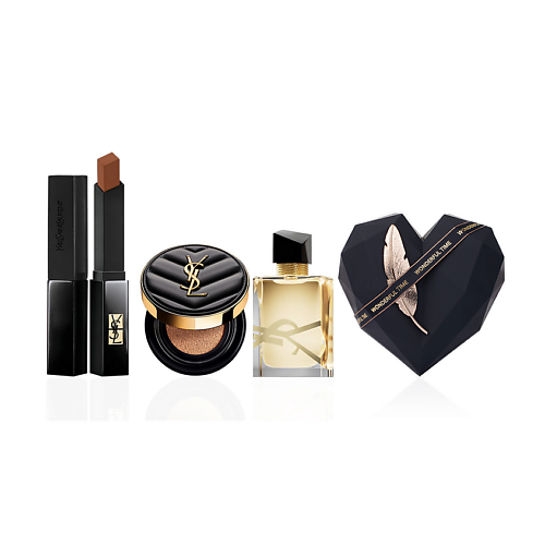 

YVES SAINT LAURENT Кушон Touche Eclat Glow-Pact + Помада Rouge Pur Couture The Slim + Libre, Кушон Touche Eclat Glow-Pact + Помада Rouge Pur Couture The Slim + Libre