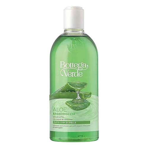 

BOTTEGA VERDE Мягкий гель для душа с соком органического алоэ Aloe 400, Мягкий гель для душа с соком органического алоэ Aloe