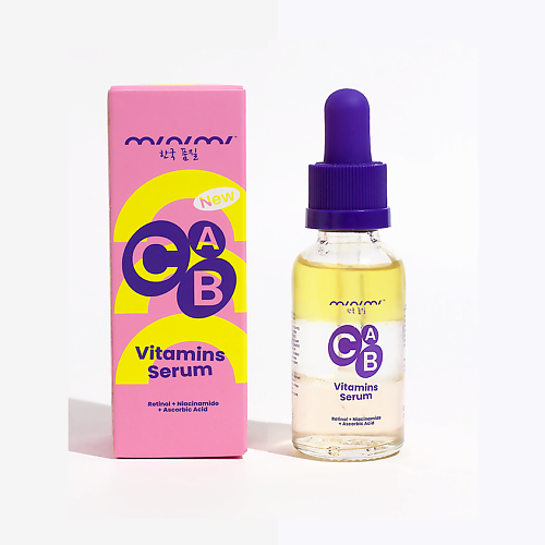 

MINIMI Регенерирующая сыворотка для лица с ретинолом, ниацинамидом, витамином С и Е 30, Регенерирующая сыворотка для лица с ретинолом, ниацинамидом, витамином С и Е