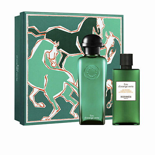 

HERMÈS HERMES Набор Eau D'Orange Verte: Одеколон + Гель для душа 180, HERMES Набор Eau D'Orange Verte: Одеколон + Гель для душа
