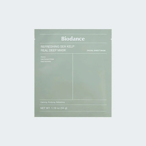 

BIODANCE Гидрогелевая маска Refreshing Sea Kelp Real Deep Mask, Гидрогелевая маска Refreshing Sea Kelp Real Deep Mask