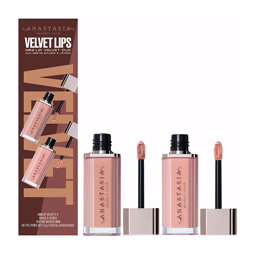 

ANASTASIA BEVERLY HILLS Набор муссов для губ Velvet Lips Mini Lip Velvet Duo, Набор муссов для губ Velvet Lips Mini Lip Velvet Duo