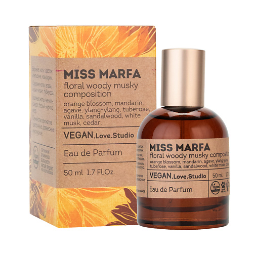 

VEGAN.LOVE.STUDIO Парфюмерная вода женская Miss Marfa 50, Парфюмерная вода женская Miss Marfa