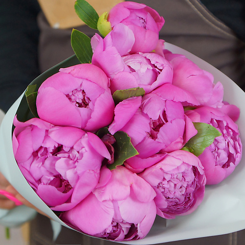 

БУКЕТ МАРКЕТ ДАРИТЕ С УДОВОЛЬСТВИЕМ Букет из 9 розовых пионов, Букет из 9 розовых пионов