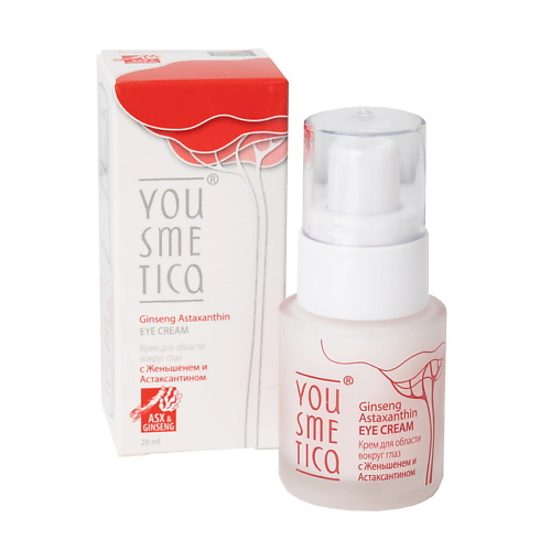 

YOUSMETICA Крем для области вокруг глаз с Женьшенем и Астаксантином Ginseng Astaxanthin Eye Cream 28, Крем для области вокруг глаз с Женьшенем и Астаксантином Ginseng Astaxanthin Eye Cream