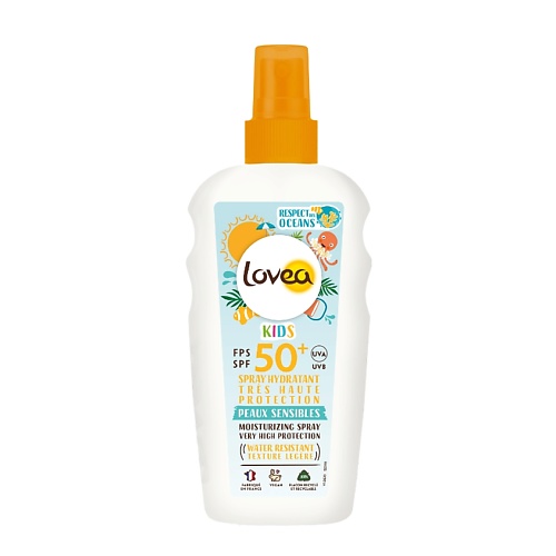 Солнцезащитный спрей для тела LOVEA Спрей для тела увлажняющий детский с SPF 50+ Moisturizing Spray Very High Protection Kids