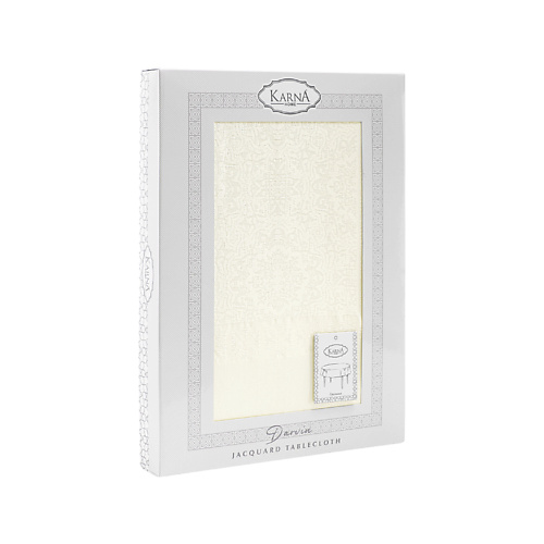 

KARNA Скатерть жаккард водонепроницаемая DARVIN круглая, Скатерть жаккард водонепроницаемая DARVIN круглая