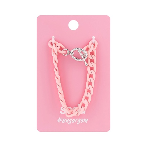 

SODA Браслет PINK CHAIN #sugargem, Браслет PINK CHAIN #sugargem