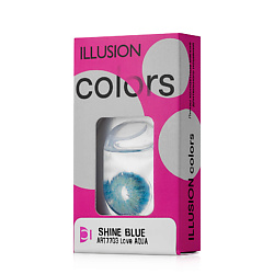 Цветные контактные линзы colors SHINE Love AQUA квартальные