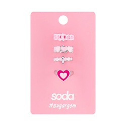 Набор колец PINK #sugargem