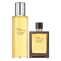 Набор Terre D'Hermes Eau Intense Vetiver: Парфюмерная вода + Сменный блок (рефилл)