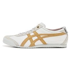 Кроссовки MEXICO 66 Abrasion Resistant Low Top Casual Shoes Unisex White Gold