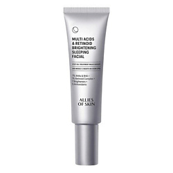 Многокислотный осветляющий ночной крем для лица Multi Acids & Retinoid