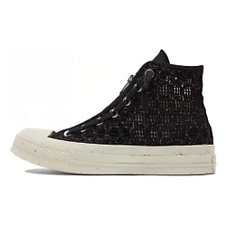 Кроссовки Chuck Taylor All Star 70 Hi Speckled Black Crochet Womens