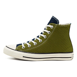 Кроссовки Chuck Taylor All Star Runway Cable Yellow Green Hi Sneakers Green Yellow Womens