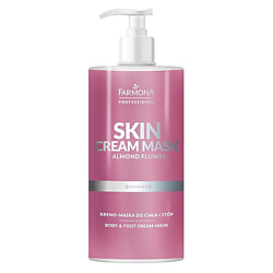 Крем-маска для тела и ног с ароматом цветов миндаля Skin Cream Mask