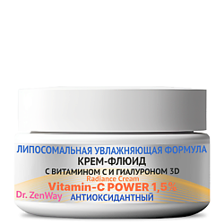 AGE-PRO-LIFT Липосомальный крем-флюид для лица увлажняющий с витамином С от морщин