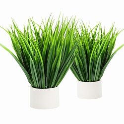 Трава в горшке 2 шт. Искусственные цветы