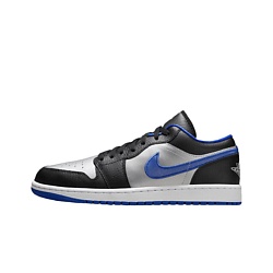 Кроссовки 1 Low Black Game Royal Metallic Platinum