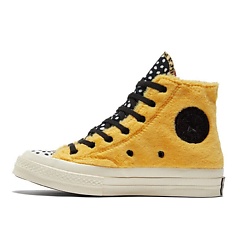 Кроссовки Chuck Taylor All Star 70 Hi Fleece Citron Zest Polka Dot Womens
