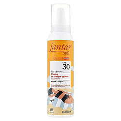 Защитная увлажняющая пенка с золотой пылью Jantar Sun SPF 30
