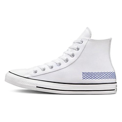 Кроссовки Chuck Taylor All Star High Top Retro Sports Skateboarding Shoes White Blue