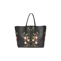 Сумка Canvas With Leather Decoration Tote Bag Extra Large
