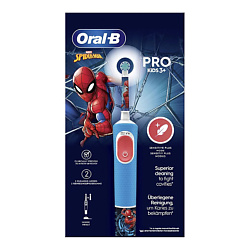 Детская электрическая зубная щетка Vitality Pro Spiderman + 2 насадки