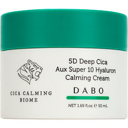 Восстанавливающий крем с комплексом гиалуроновых кислот и экстрактом центеллы азиатской 5D Deep Cica Aux Super 10 Hyaluron Calming Cream